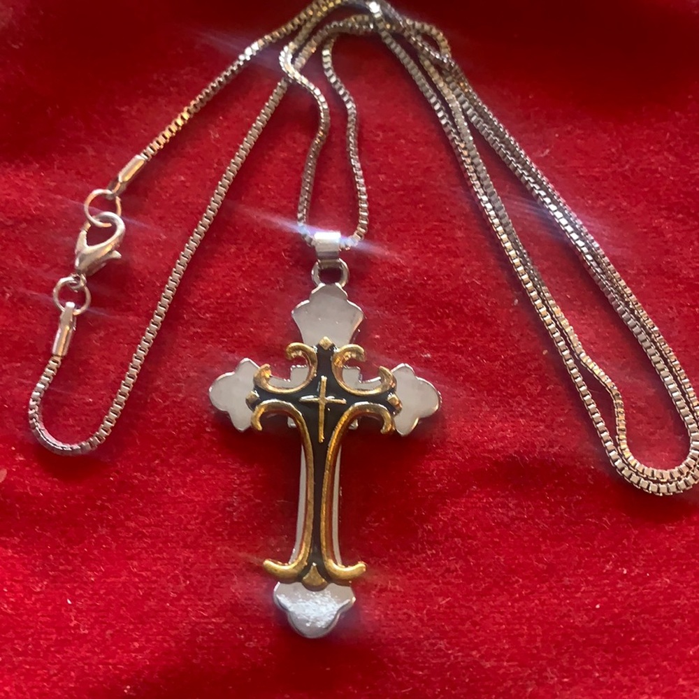 18k gold filled Cross Necklace